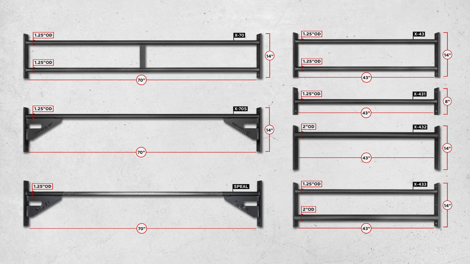 Rogue Infinity Crossmembers Pull Ups Rig Stability Rogue Fitness Canada